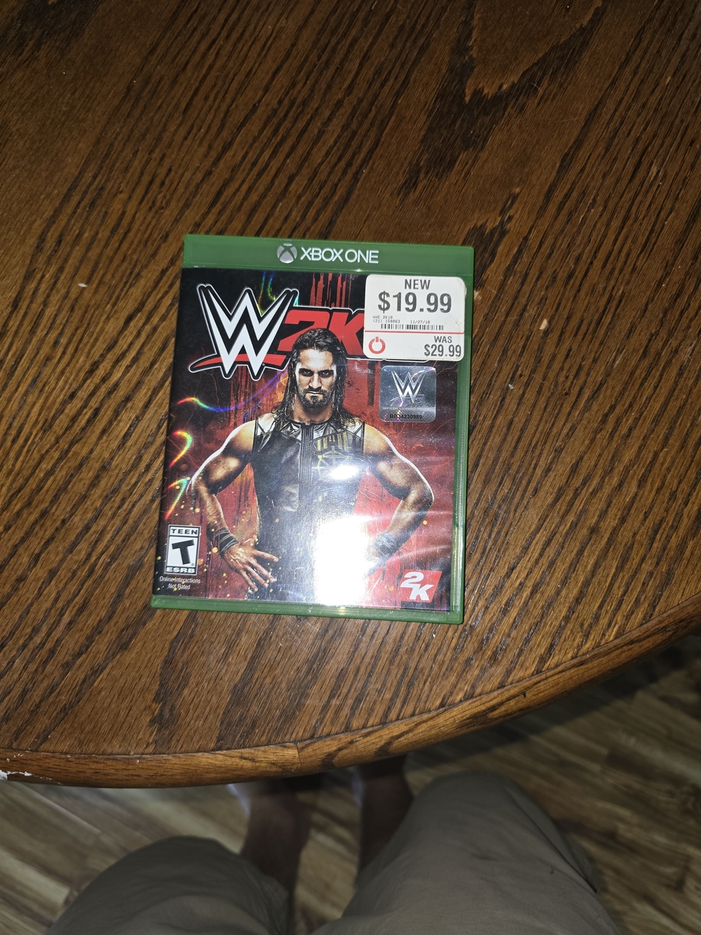 Xbox One WWE 2K Video Game - Green Case 2018
